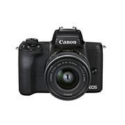 Canon EOS M50 Mark II Vlogging Kit (EF-M 15-45mm Lens, Tripod Grip, Stereo Microphone) (Black)
