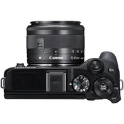 Canon EOS M6 Mark II Kit with 15-45mm Lens (Black) With EVF-DC2 Electronic ViewFinder (Black)