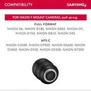 Samyang AF 85mm f/1.4 Lens for Nikon F