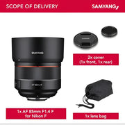 Samyang AF 85mm f/1.4 Lens for Nikon F