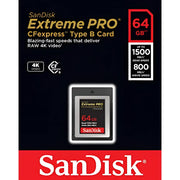 SanDisk Extreme PRO CFexpress Card Type B (64GB, SDCFE-064G)