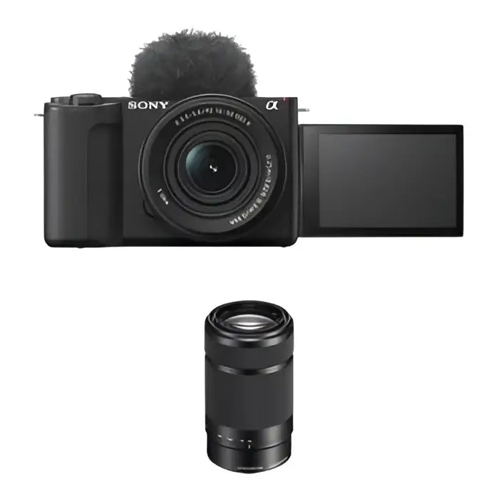 Sony ZV-E10 II Mirrorless Camera with 16-50mm II and 55-210mm Lens (ZV-E10M2X) (Black)