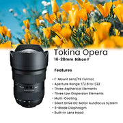 Tokina Opera 16-28mm F/2.8 FF (Nikon F)